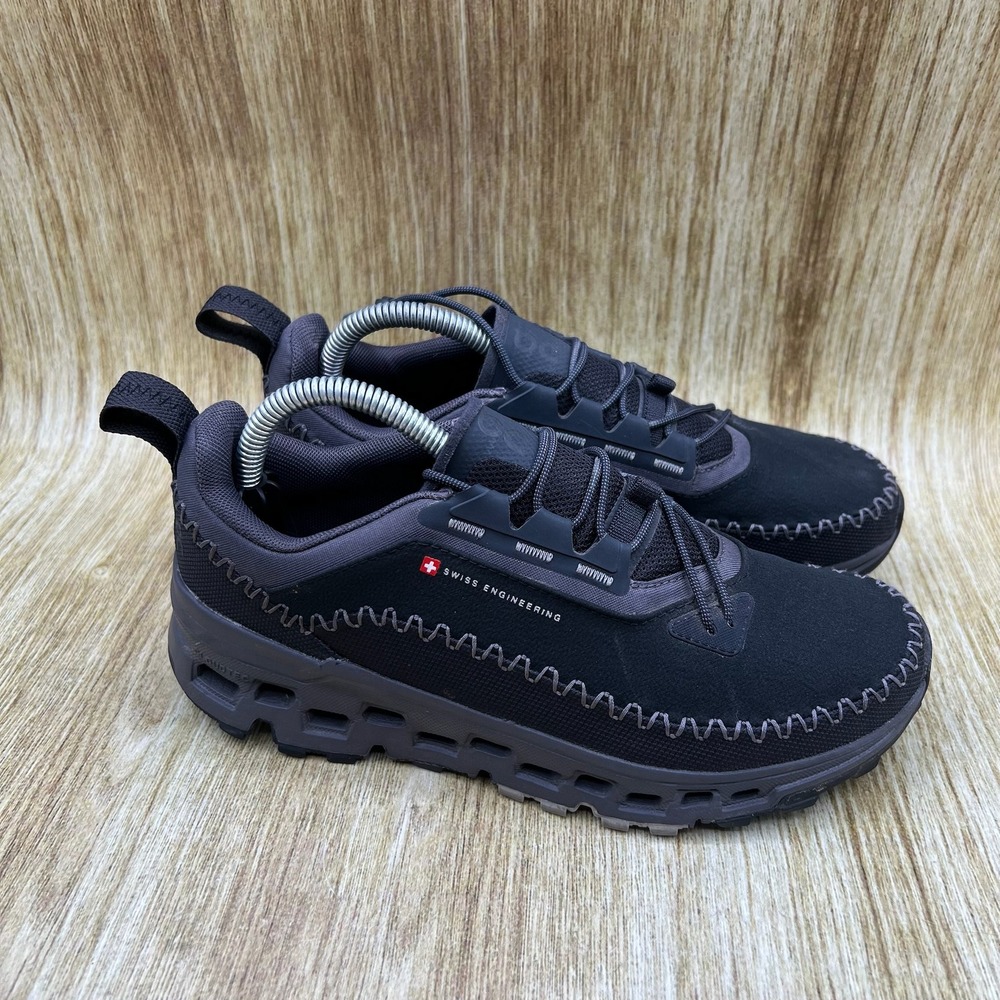 On Cloudaway Ultra Sneakers Women's Size 5 Black Grey Trail Running Shoes